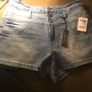 New Hi Waist Shortie Charlotte Russe Shorts